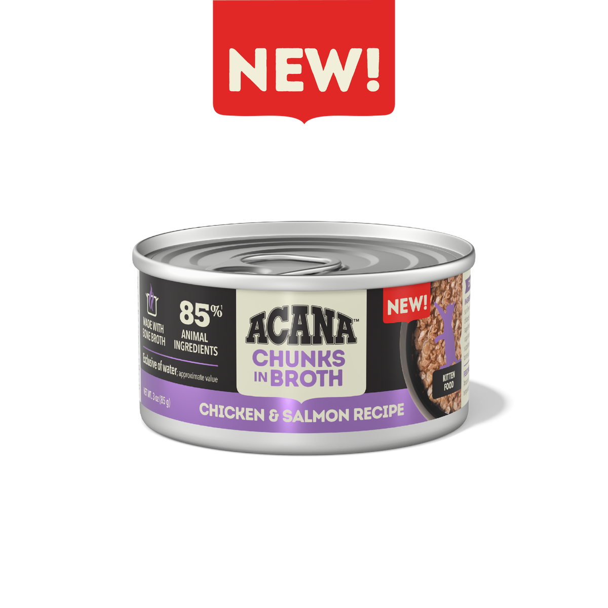 Picture of ACANA™ Chunks in Broth Wet Cat Food, Chicken and Tuna Recipe for Kittens